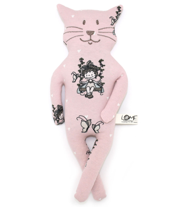 Cuddly Cat Girl on Swing