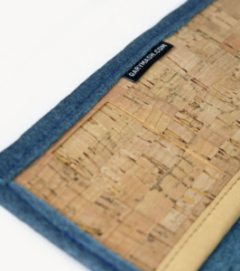Piñatex® Geldbörse Denim blue – Bild 4