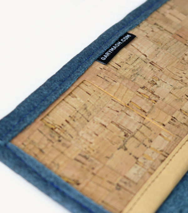 Piñatex® Geldbörse Denim blue – Bild 4