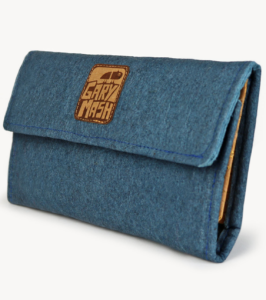 Piñatex® Geldbörse Denim blue – Bild 6