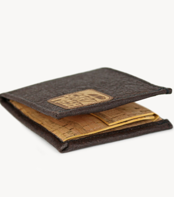 Piñatex® Wallet Dark Brown - Image 3