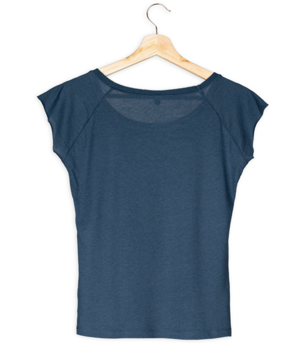 Bambus Shirt Basic Dunkelblau – Bild 3