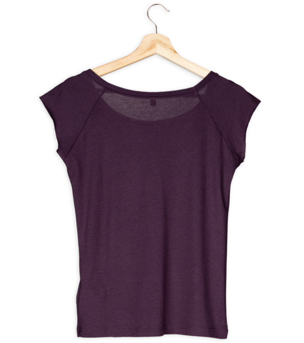 Bambus Shirt Basic Pflaume – Bild 3