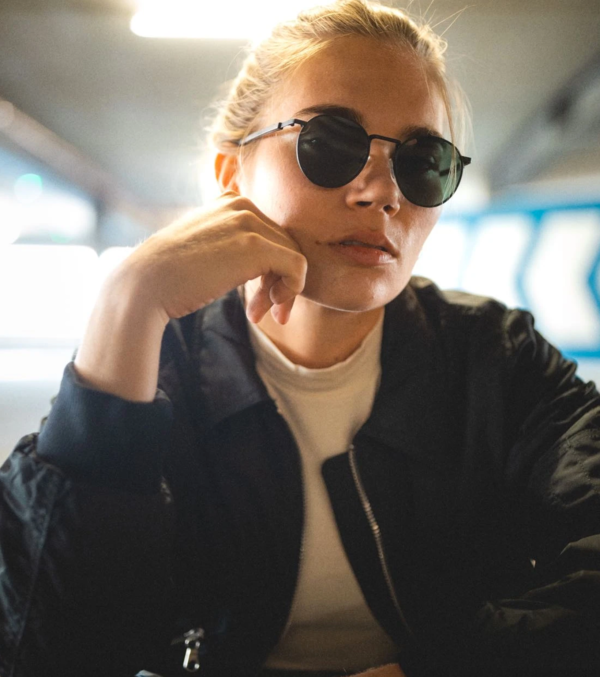Sonnenbrille John Schwarzes Eichenholz – Bild 5