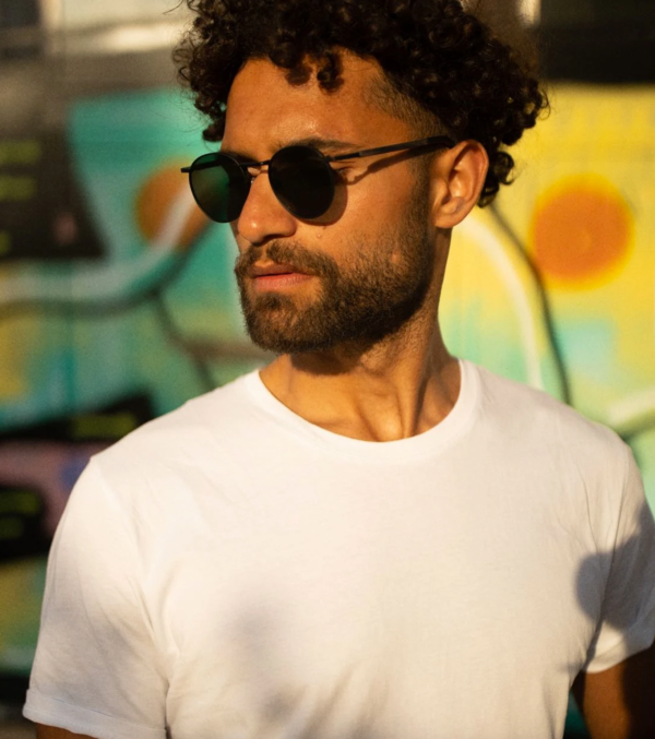 Sonnenbrille John Schwarzes Eichenholz – Bild 4