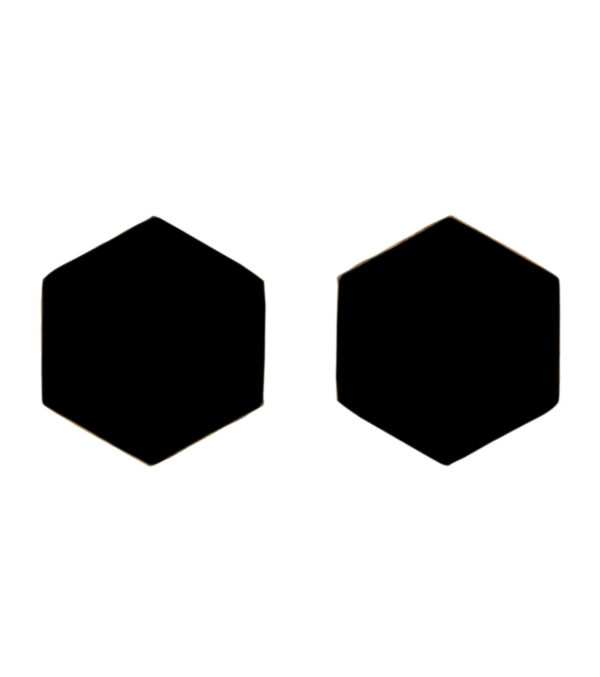 3 Pack wooden ear studs Black - Image 5