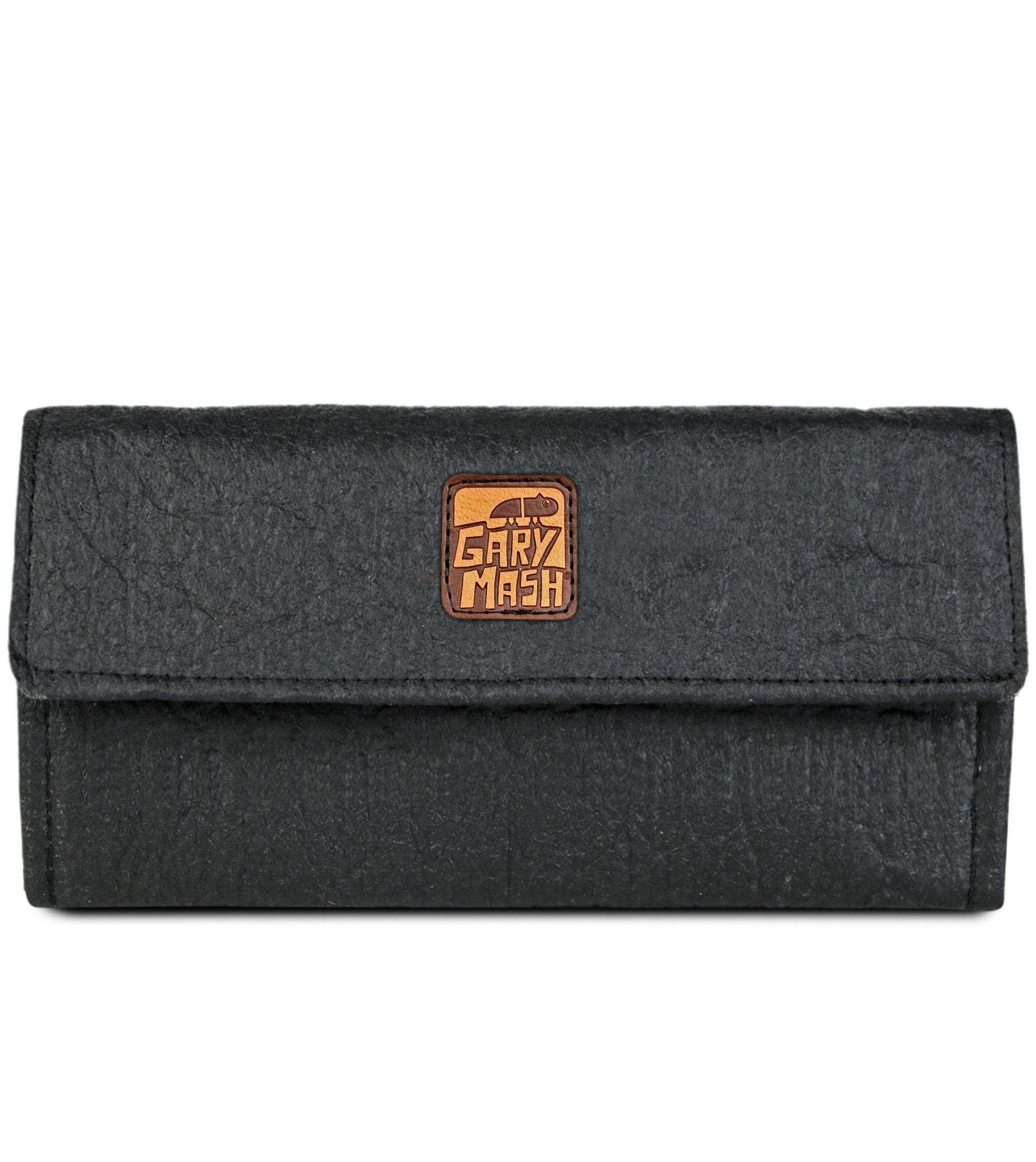 Piñatex® Geldbörse Schwarz