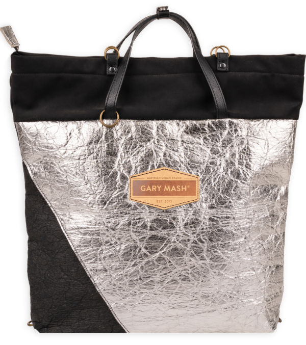 JANE Allrounder, Piñatex Black & Silver