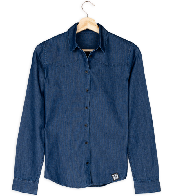 Jeansbluse Denim Lover blau
