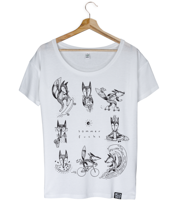 T-Shirt Sommerfuchs, Weiß
