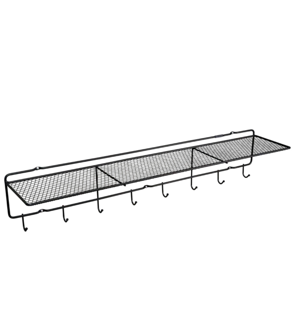 Coat rack black 100 cm