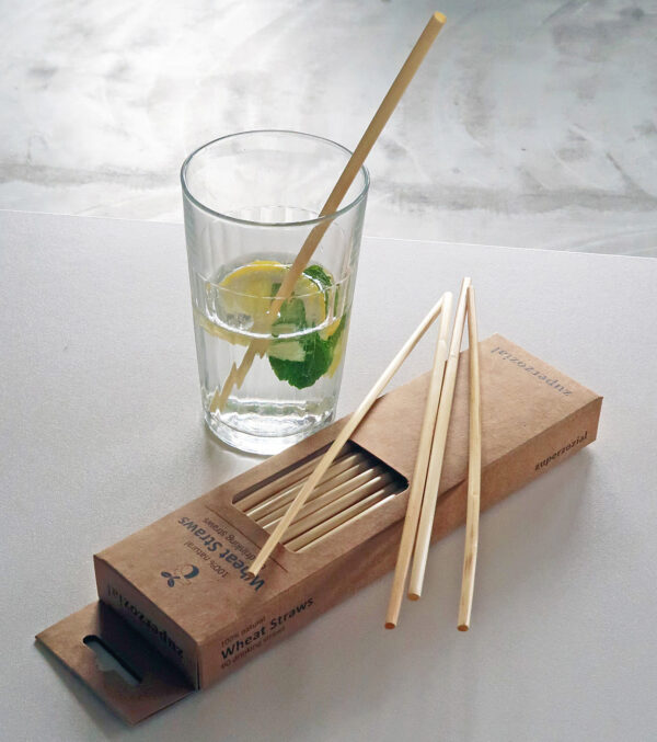 Compostable Wheat Straws, 60 pcs. - Image 4