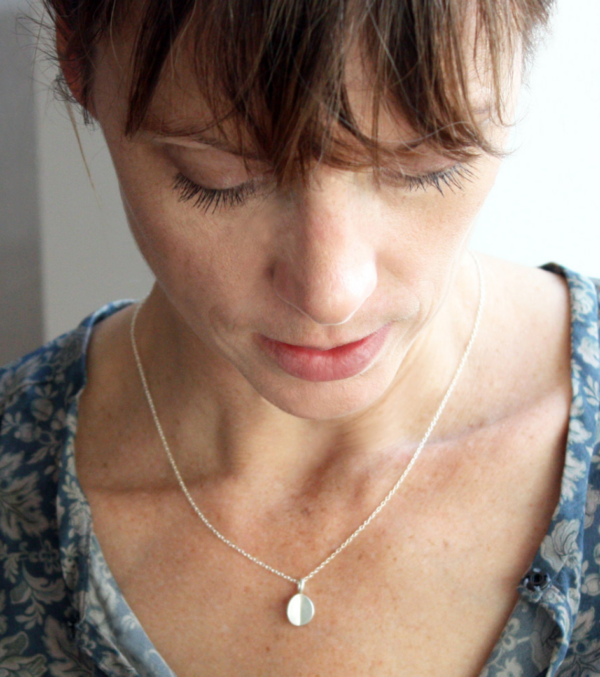 Necklace Folded, brass - Image 3