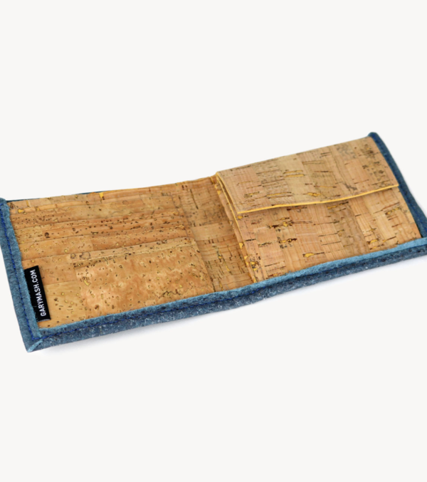 Piñatex® Wallet Denim blue - Image 8