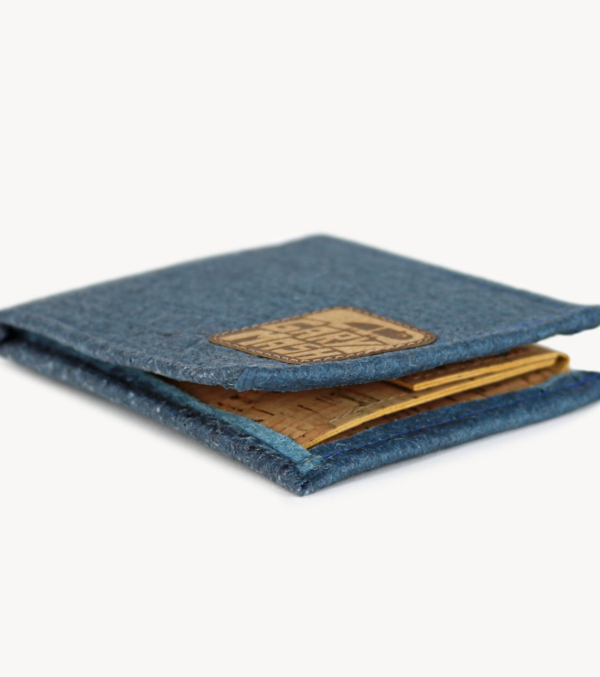 Piñatex® Wallet Denim blue - Image 5