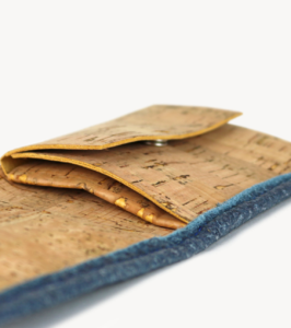 Piñatex® Geldbörse Denim blue – Bild 6