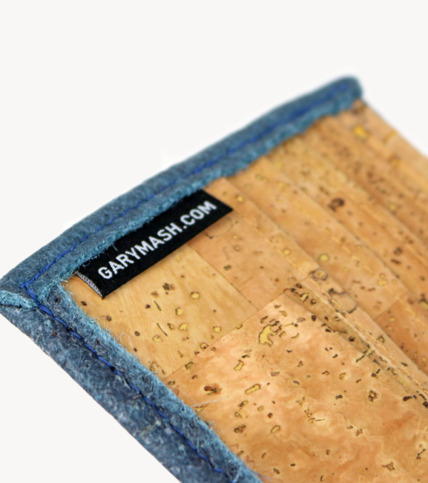Piñatex® Wallet Denim blue - Image 7