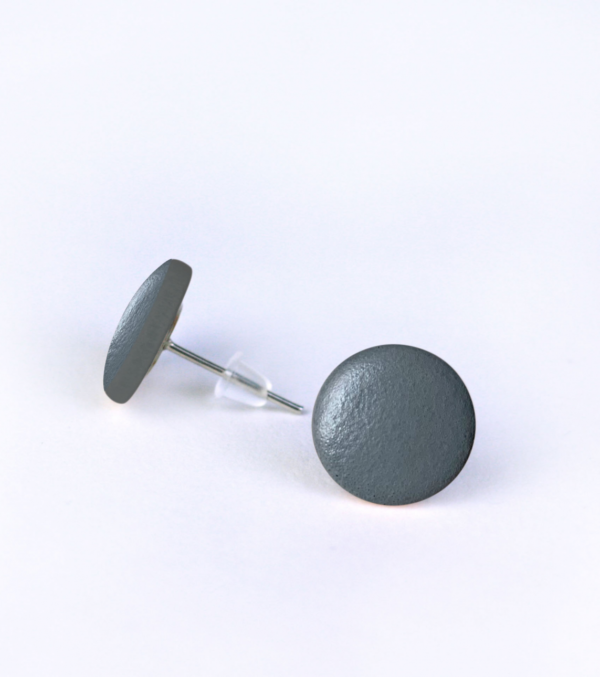 Wooden ear studs round, many colours - Image 6