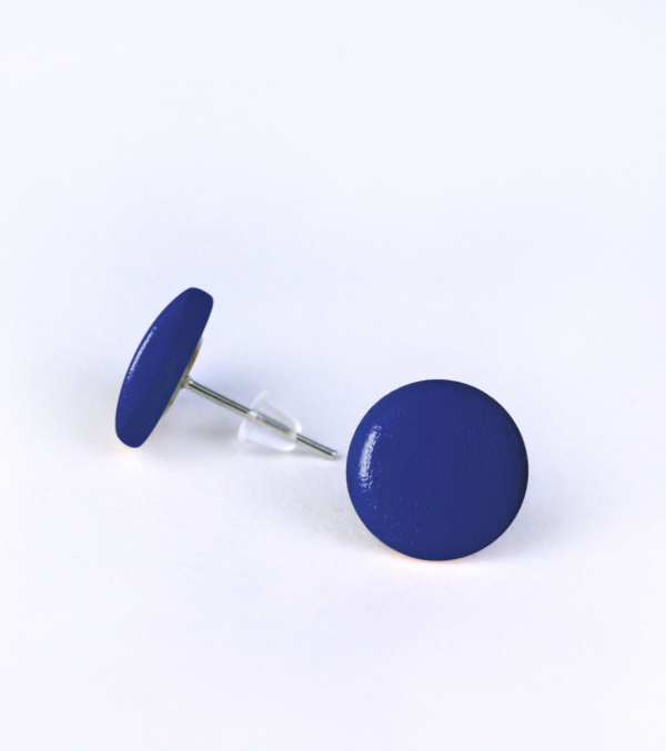 Wooden ear studs round, many colours - Image 8
