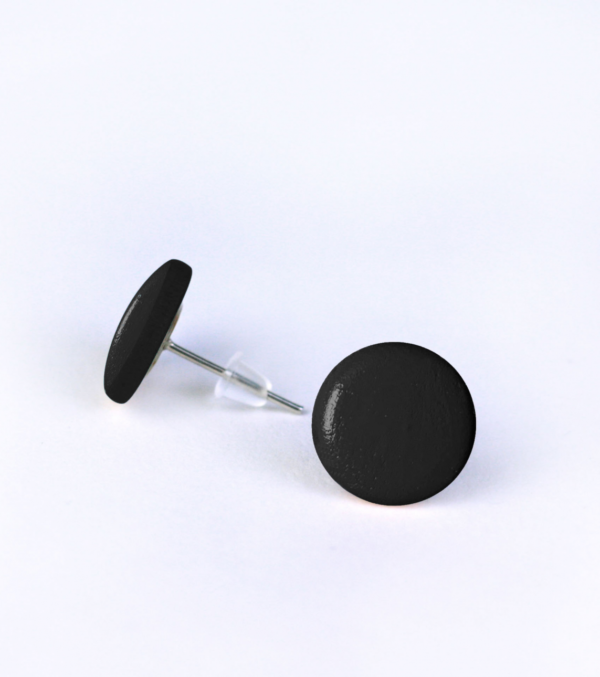 Wooden ear studs round, many colours - Image 9