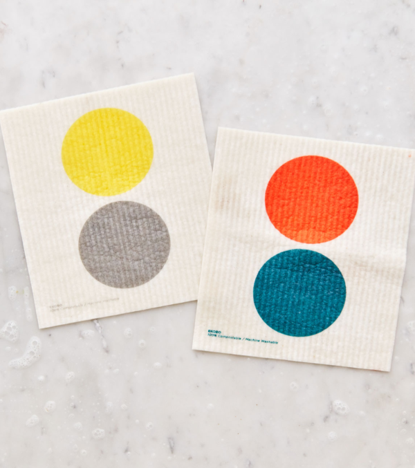 Compostable Sponge Set, Dots - Image 2
