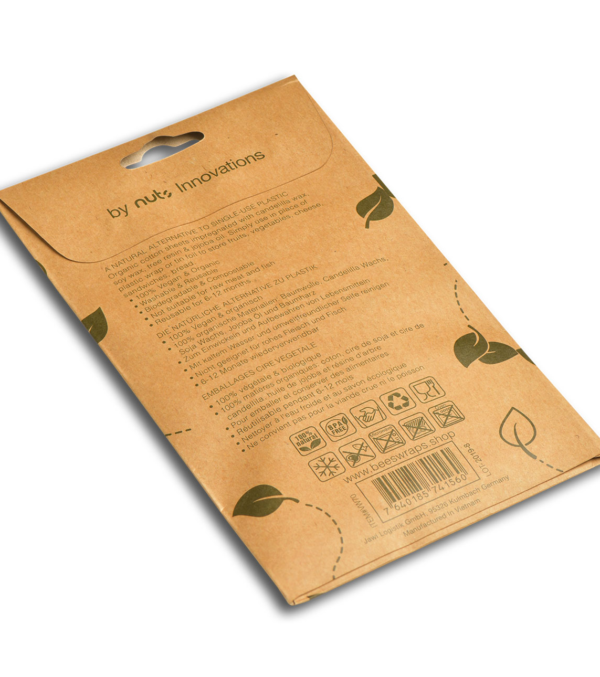 Set of Wax Wraps with DIY kit and Cleaning, vegan - Image 3