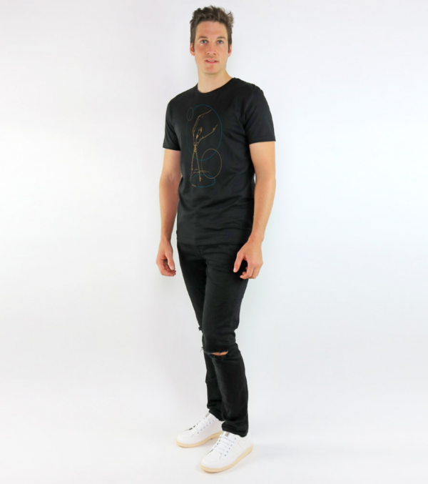 Shirt Runde Sache Schwarz – Bild 6