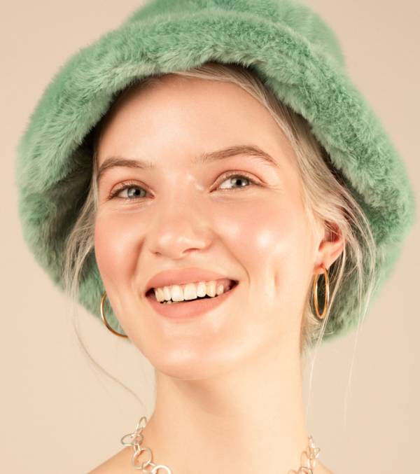 Hoop Earrings Gold 35mm, shiny or mat - Image 3