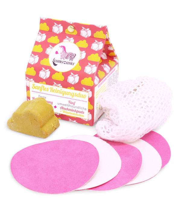 Cleaning duo - Firm face cleaning; washable make-up removal pads