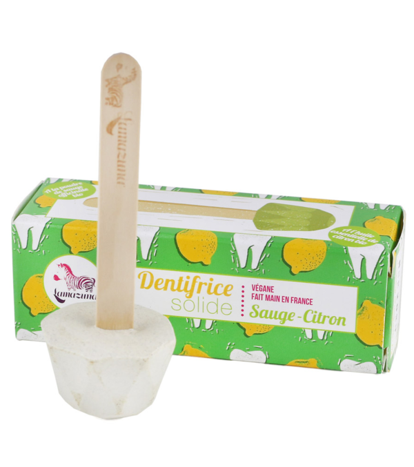 Solid Toothpaste, Sage-Lemon