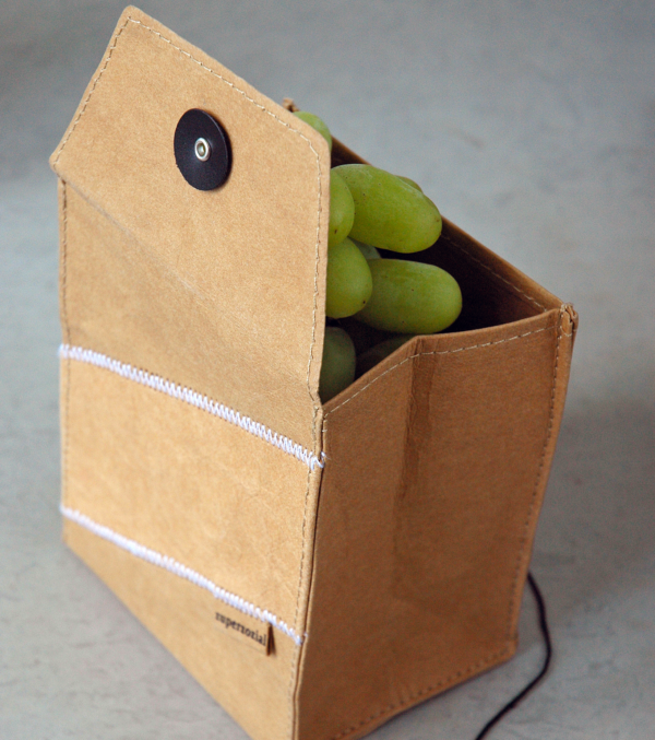 Lunchbag aus Papier braun, klein – Bild 3