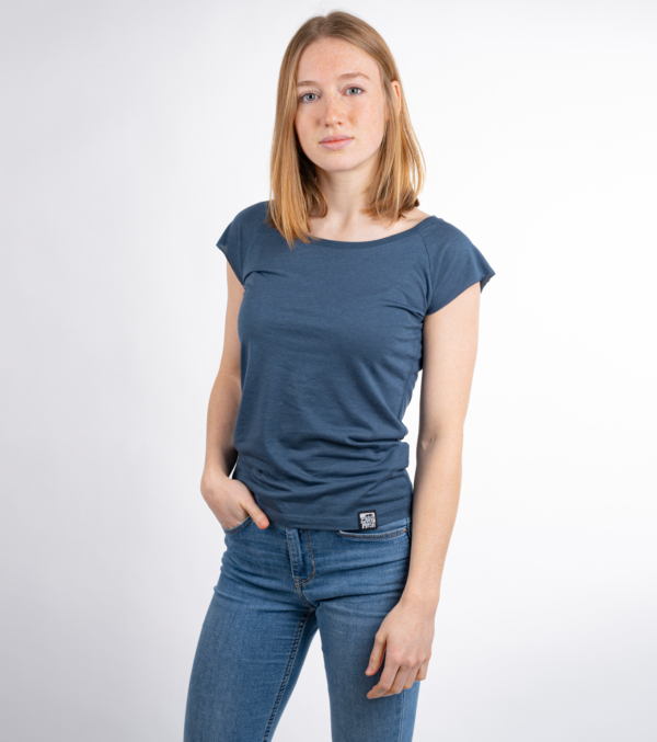 Bambus Shirt Basic Dunkelblau – Bild 2