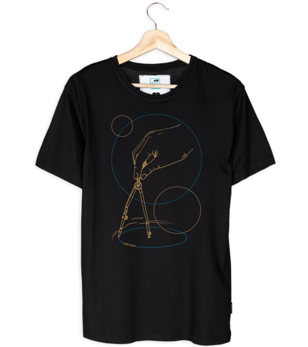 Shirt Runde Sache Schwarz