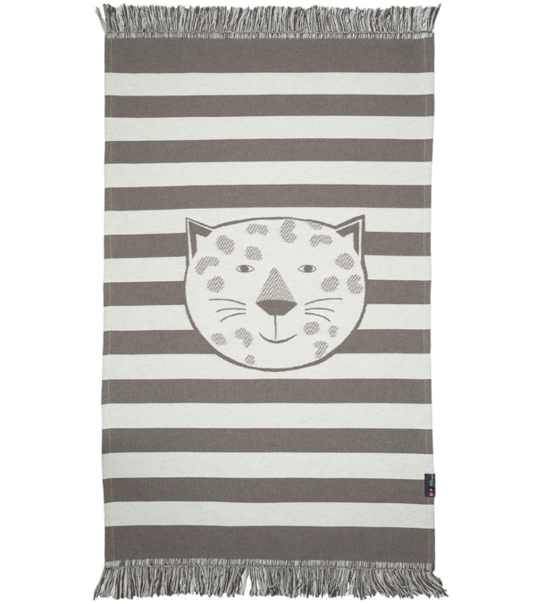 Kinder Teppich Leopard mit Fransen, 70 x 120 cm