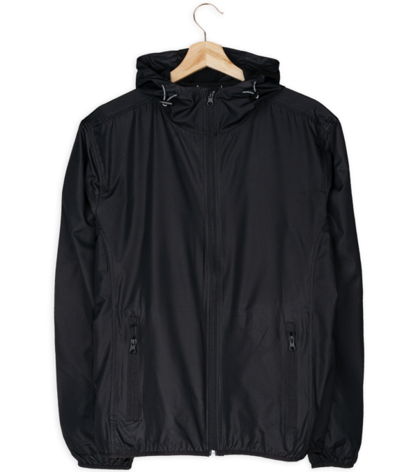 Mens light wind jacket black