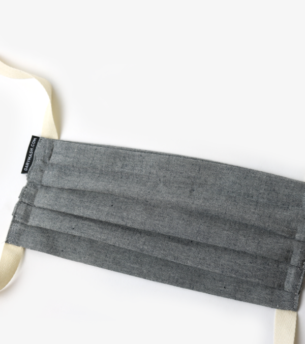 Mundmaske Eco Denim, doppellagig – Bild 4
