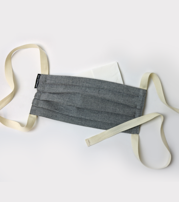Mundmaske Eco Denim, doppellagig – Bild 5