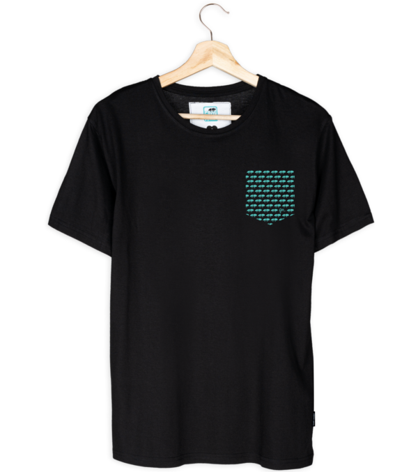 Shirt Playful Pocket Schwarz