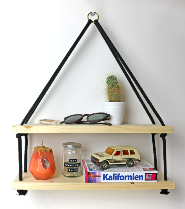 Wall shelf Double with Cotton cord - Image 3