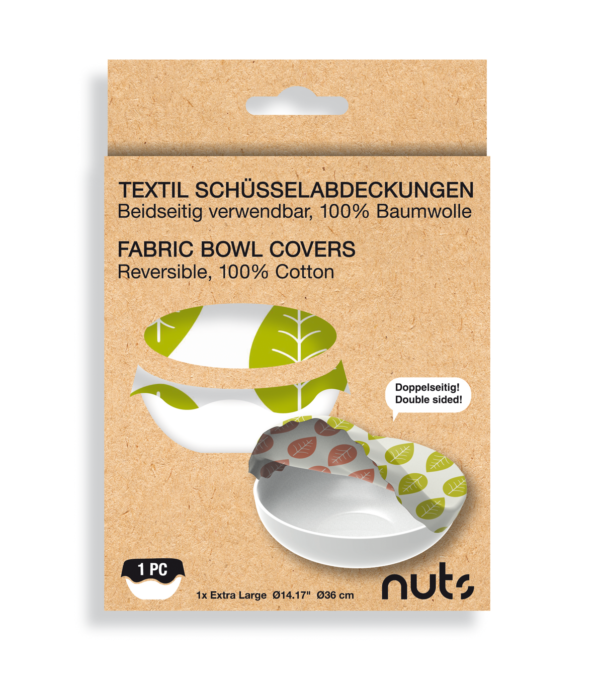 Bowl cover XL, green leaves - Image 6