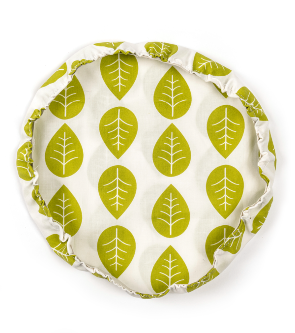Bowl cover XL, green leaves
