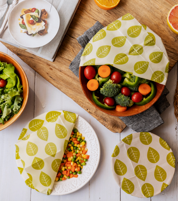 Vegan wax food wraps, set of 3 pcs. - Image 2