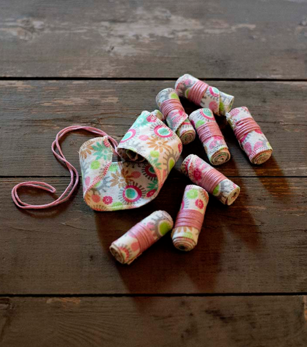 8 pcs. Organic Cotton Tampons, Flowers - Image 3