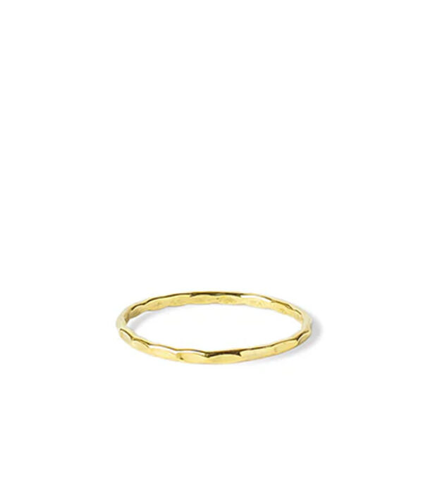 Delicate hammered ring