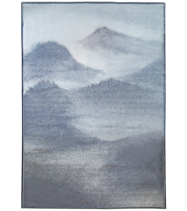 Teppich Berge mit Saum, 150 x 200 cm