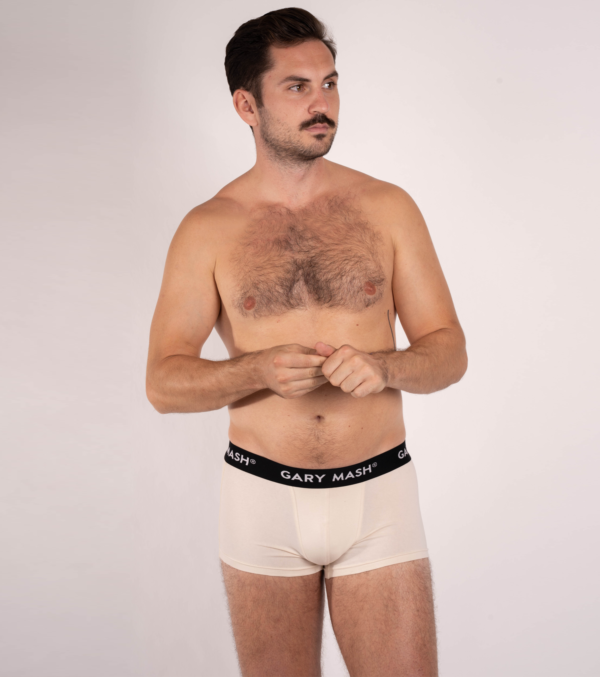 Organic Mens Boxer Briefs ivory - Image 2