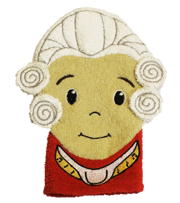 Fleecy Washcloth Mozart, Large