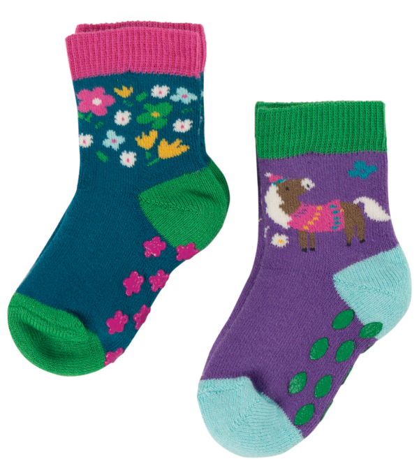 Grippy Socks 2-pack, Horse
