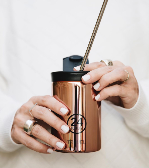 350ml Travel Tumbler Rose Gold - Image 2