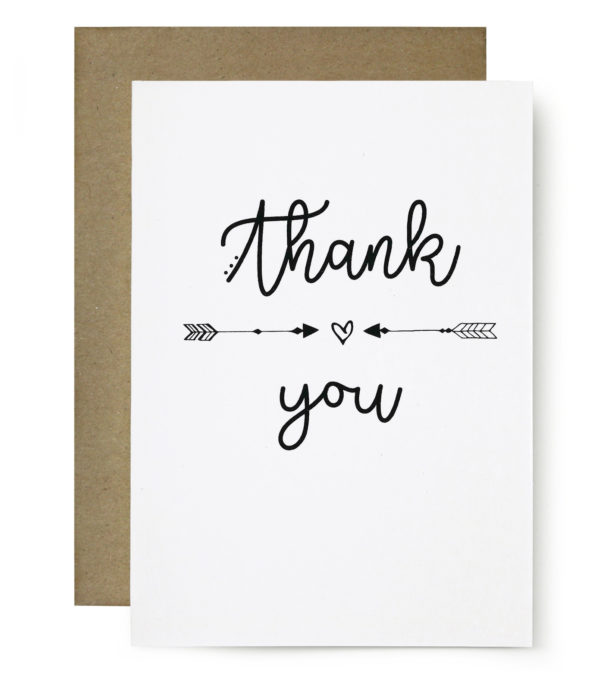 Grußkarte A6, thank you